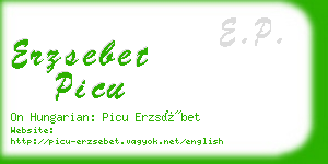 erzsebet picu business card